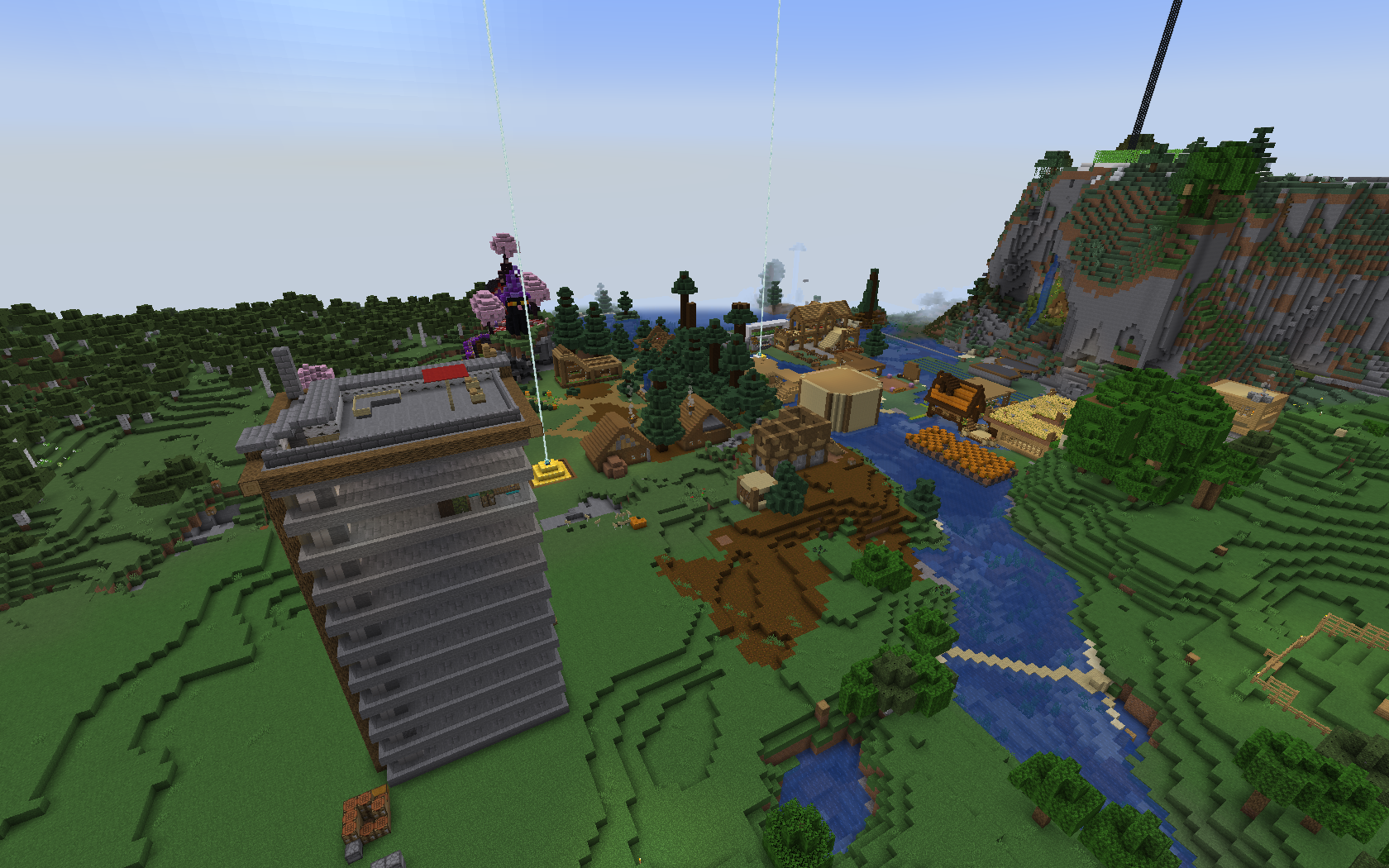 purple lighting and a croud of people